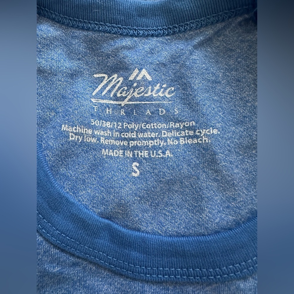 Majestic Threads Women’s Denver Broncos Royal Retro Muscle Tank - size S - Picture 4 of 6